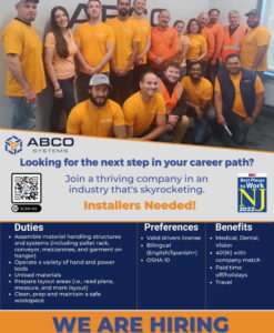 ABCO SYSTEMS – LOOKING FOR THE NEXT STEP IN YOUR CAREER PATH?