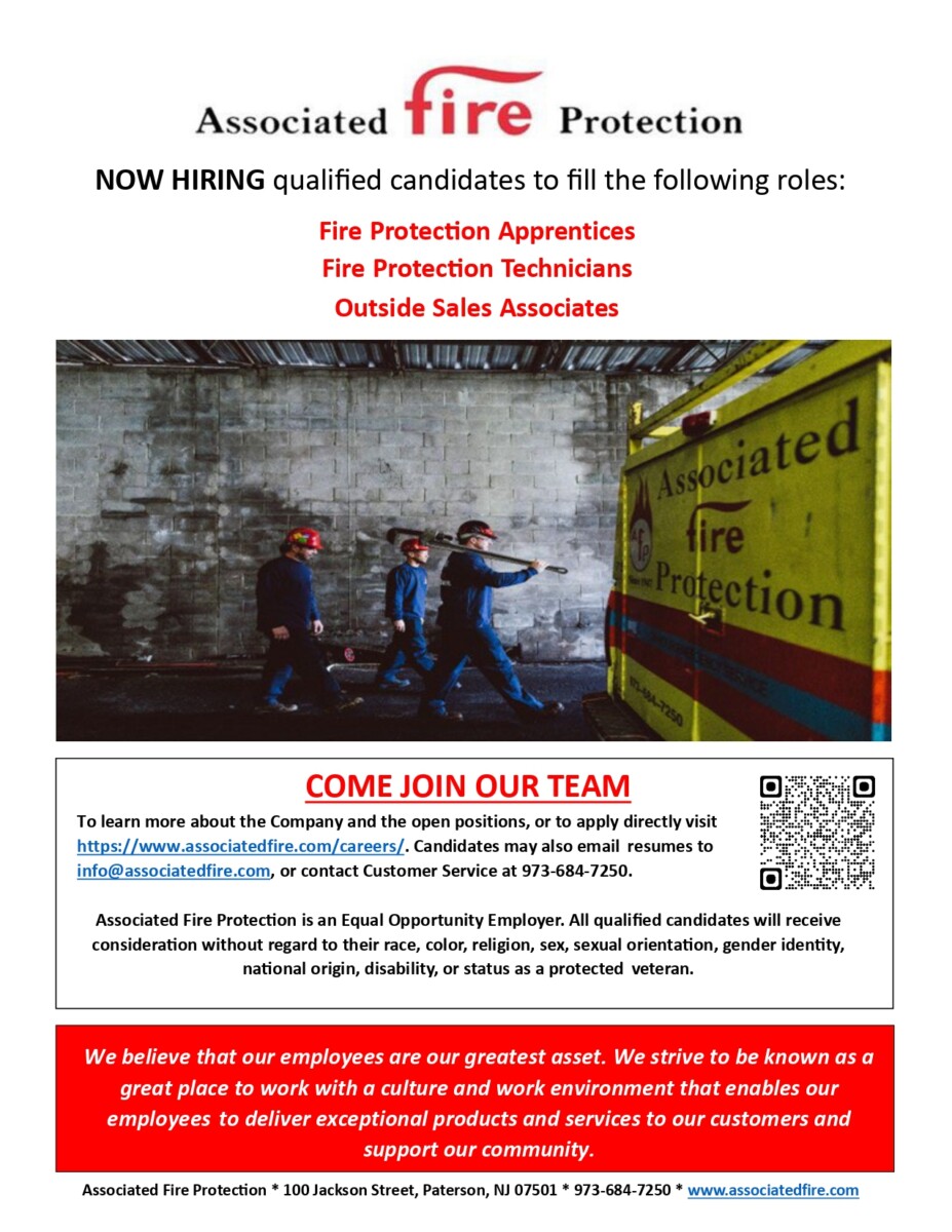 ASSOCIATED FIRE PROTECTION - Passaic County One Stop Career Center