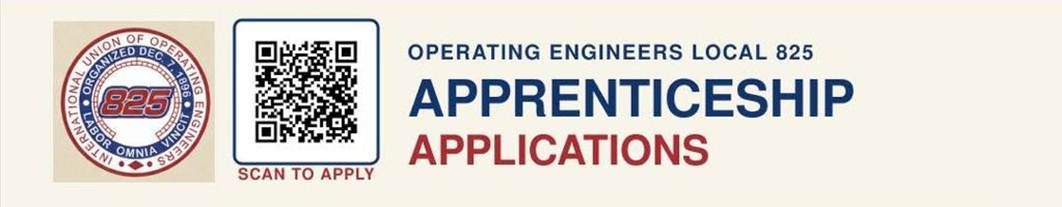 Operating Engineers Local 825 Apprenticeship Applications